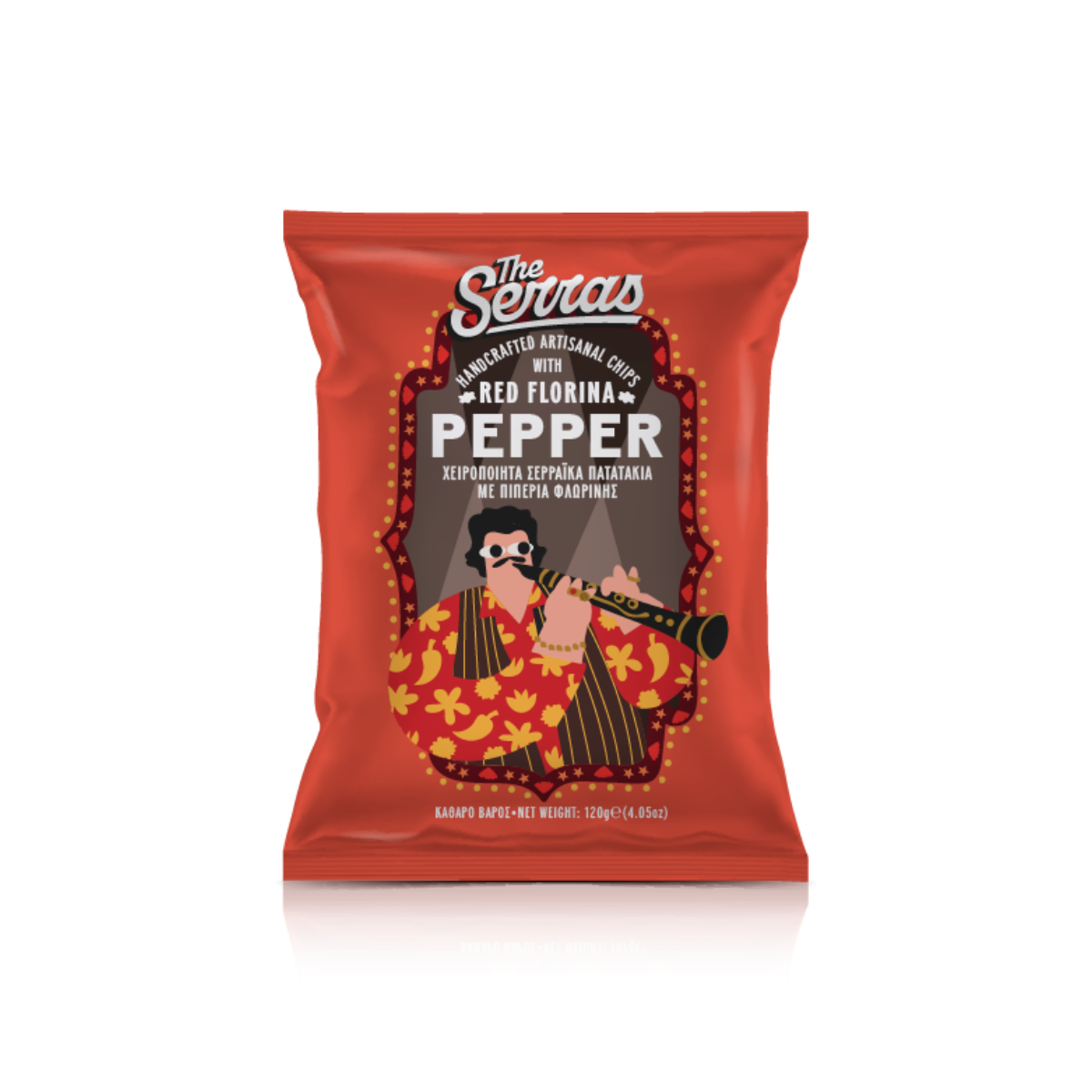 The Serras Red Florina Pepper Chips (Sold by the Case - 14 Bag Minimum)
