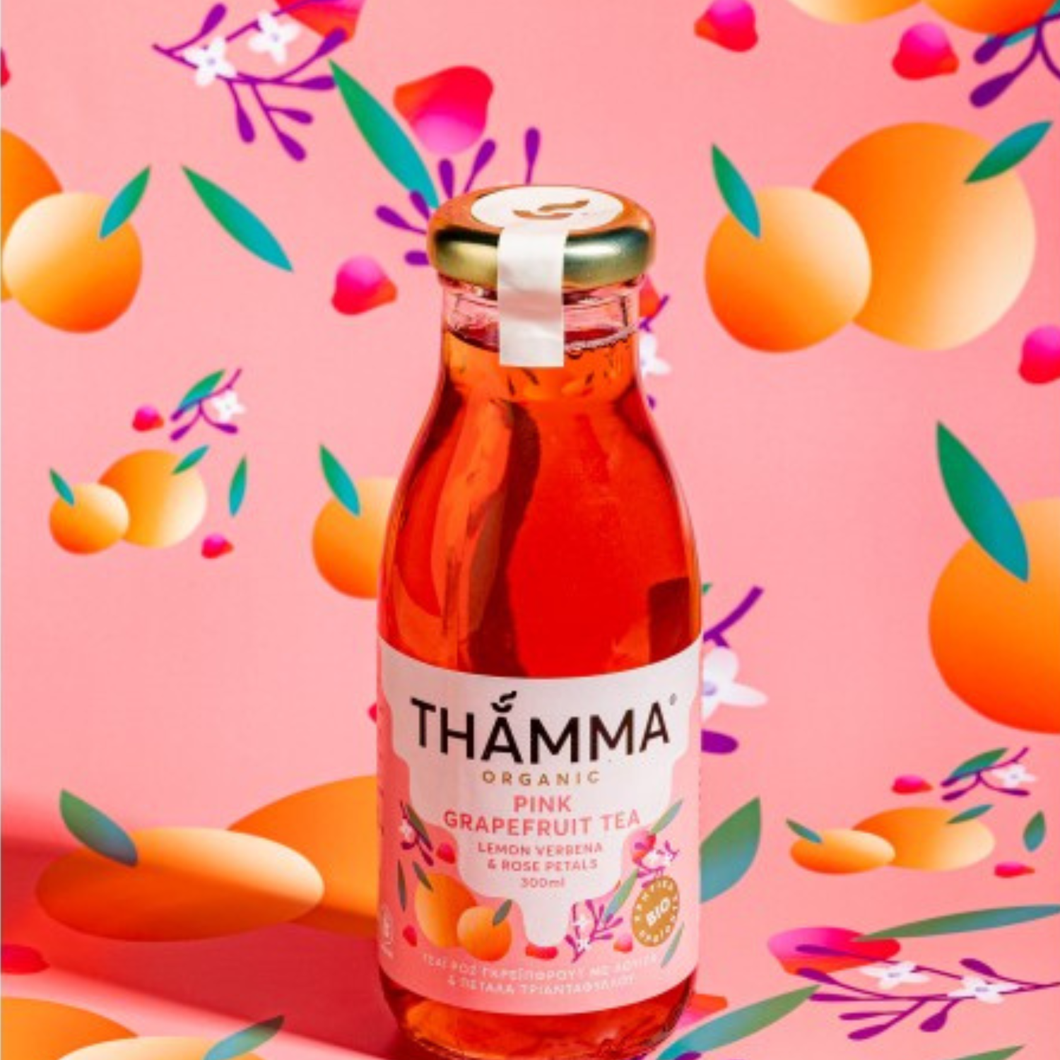 Organic Pink Grapefruit Tea (Sold by the Case - 12 Bottle Minimum)