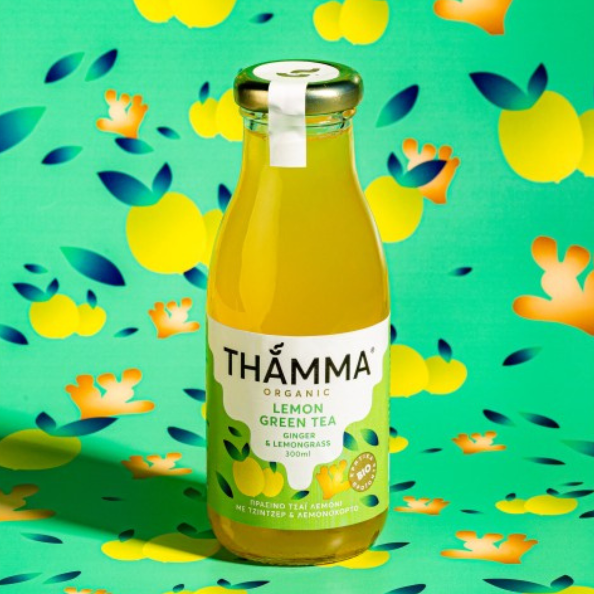 Organic Lemon Green Tea with Ginger & Lemongrass (Sold by the Case - 12 Bottle Minimum)