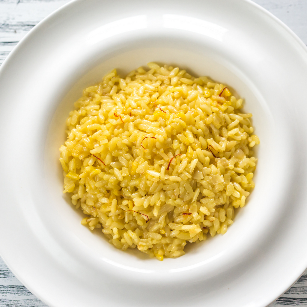 Risotto alla Milanese with Prawns by The Aproned Greek