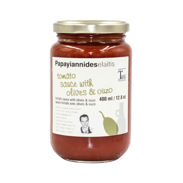 Papayiannides tomato sauce with olives & ouzo