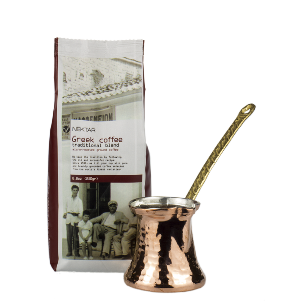 Greek coffee shop pot